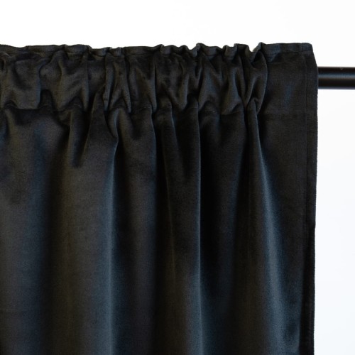 ZASLONA WELUROWA NA TASMIE 140x250 CZARNA ZACIEMNIAJACA -1