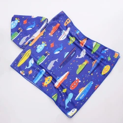 RĘCZNIK Z KAPTUREM PONCZO 60x120  SEA WORLD