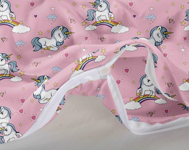 POSCIEL 3D BAWELNIANA 140x200 LITTLE UNICORN -4