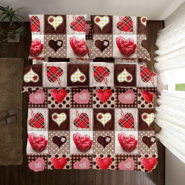 POSCIEL BAWELNIANA nastrojowa-swiateczna-sypialnia-lozka-z-posciela-hearts-200x200