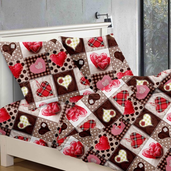 POSCIEL BAWELNIANA nastrojowa-swiateczna-sypialnia-lozka-z-posciela-hearts-200x200