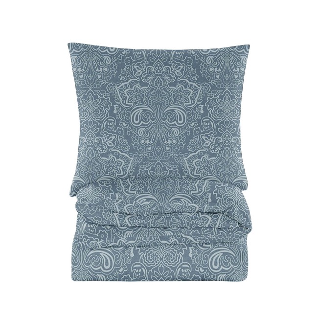 Posciel bawelniana 140x200 kwiaty jasnonienieska cotton market