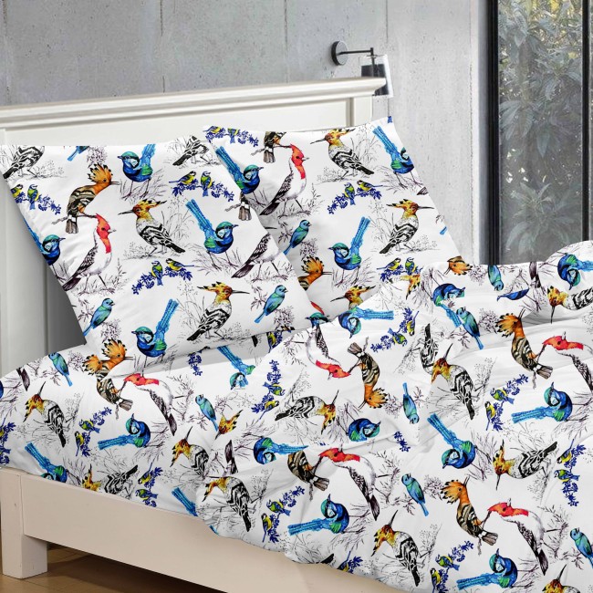 Posciel bawelniana 200x200 polis bird ptaki nowoczesna-sypialnia-egzotyczna-posciel-200x200-polis-bird