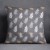 Poszewka 40x40 musiclaur liscie szary