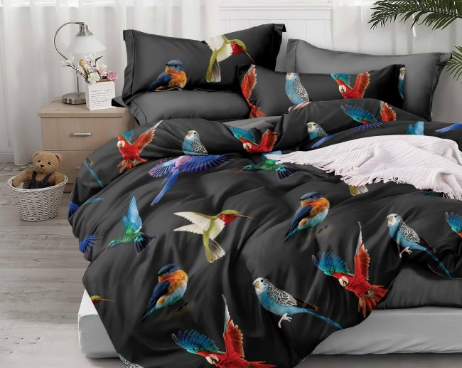 Posciel bawelniana 220x200 world bird  ptaki 2