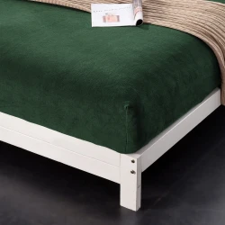 Prześcieradło "MIŚ" z gumką 90x200+28 butelkowa zieleń