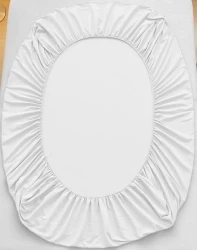 Prześcieradło jersey 160x200+25 białe z gumką
