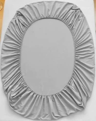 Prześcieradło jersey 200x220+25 szare z gumką