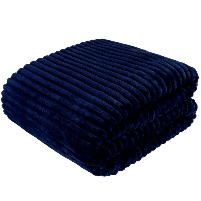 Koc polarowy FALA 220x240 kremowy, duzy, granatowy, ogrodowy , pinkikowy, na ogrod, na taras, na trawe, na piknik, pled, mata