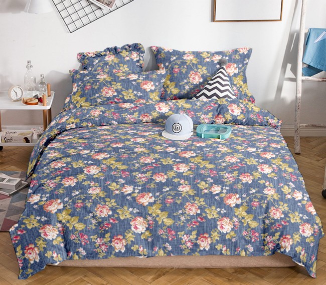 ciepla-miekkia-posciel-flanelowa-200x220-w-kolorowe-kwiaty