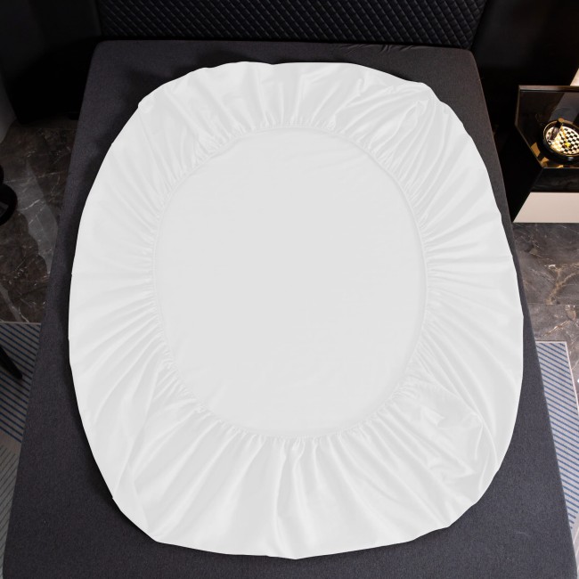 przescieradlo bawelniane z gumka 140x200 ecru, zakladka 25cm, premium, bawelna 100%, kremowe