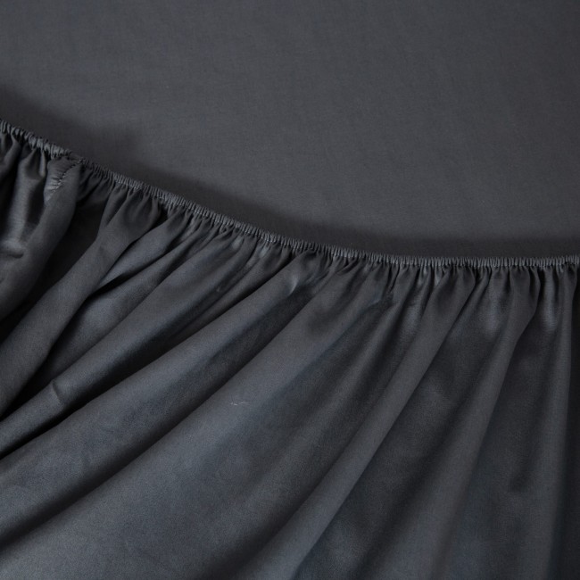 przescieradlo bawelniane z gumka 180x200 25cm zapas ciemnoszare 100% bawelna