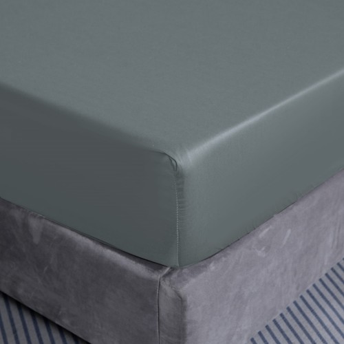 przescieradlo bawelniane z gumka 200x220 25cm zapas szare 100% bawelna