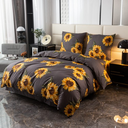 nowoczesna-szara-posciel-160x200-zolte-sloneczniki-cotton-market