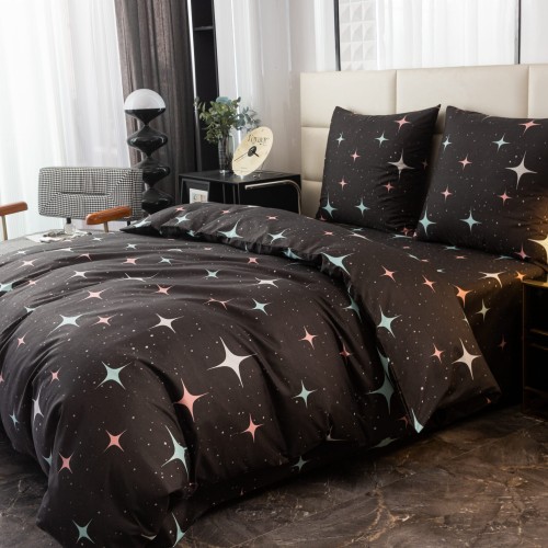 elegancka-granatowa-posciel-160x200-w-bialle-gwiazdy-cotton-market