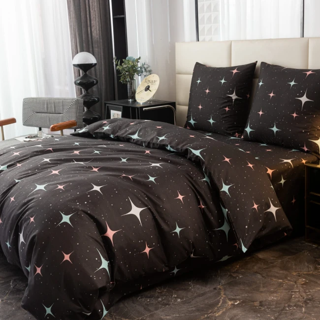 elegancka-granatowa-posciel-160x200-w-bialle-gwiazdy-cotton-market