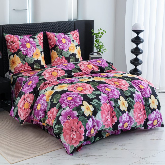 Posciel bawelniana kolorowa-posciel-140x200-nadruk-3d-raj-plaza-palmy-cotton-market