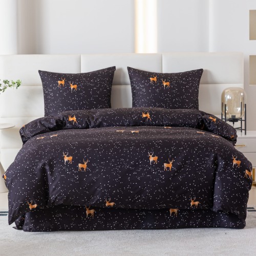 Posciel premium goat renifer 220 x200 COTTON MARKET SUPER JAKOSC mikrowlokno komplet poscieli