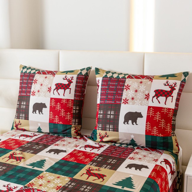 detal-nadruku-leśny-motyw-canada-pościel-140x200