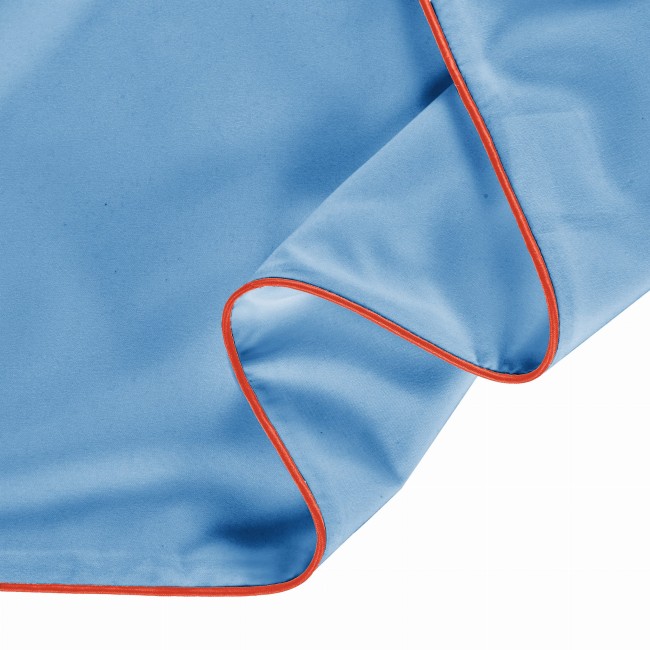 Posciel basic 200x200 blekit lamowka pomaranczowa -4