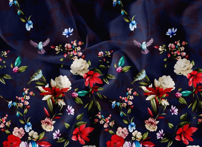 posciel kwiaty czarne tlo 1550x220 bawelna super jakosc mila w dotyku