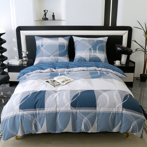 Posciel bawelniana premium 220x200 krata 2