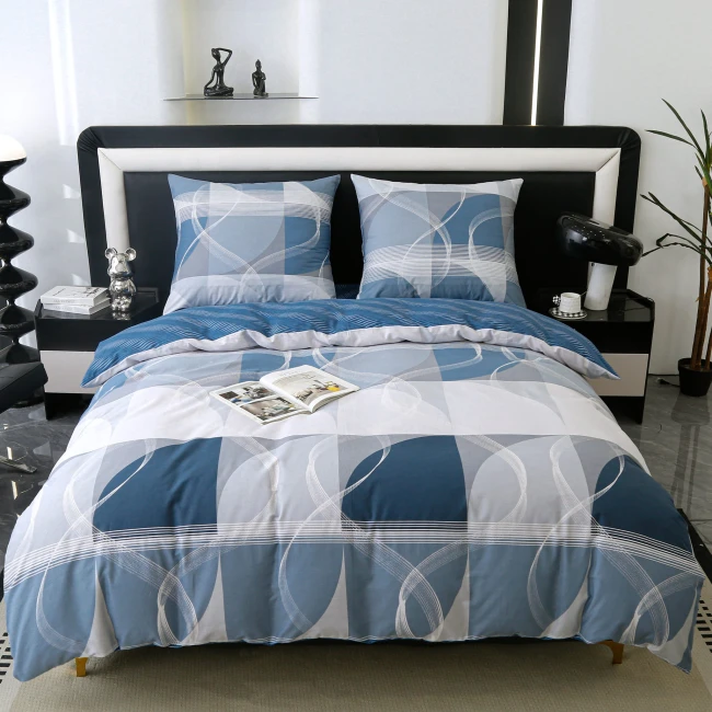 Posciel bawelniana premium 220x200 krata 2