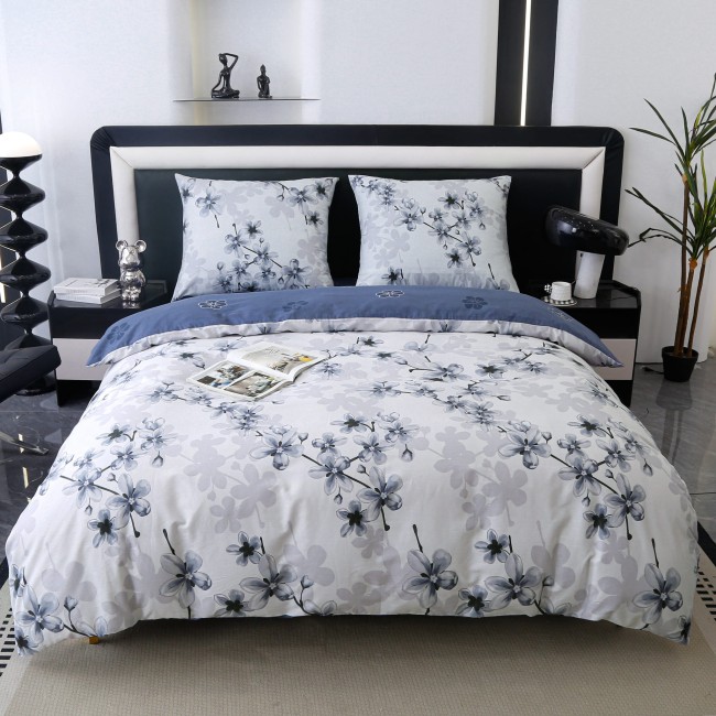 Posciel bawelniana premium 220x200 kwiat -2