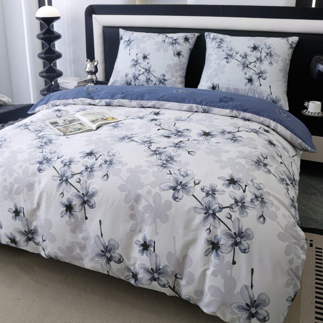 Posciel bawelniana premium 220x200 kwiat -3