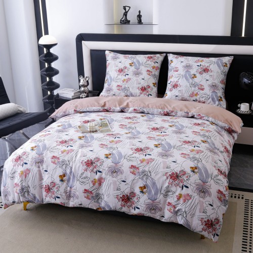 Posciel bawelniana premium 160x200 kwiat-1