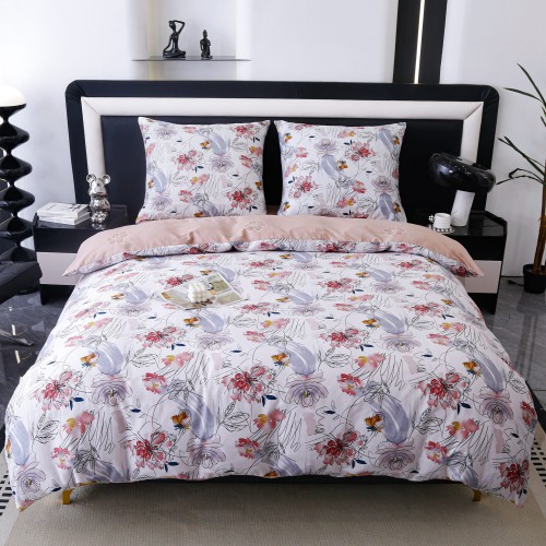 Posciel bawelniana premium 160x200 kwiat-2