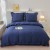 Posciel Premium z Bawelny 160x200 z Granatowa Falbana
