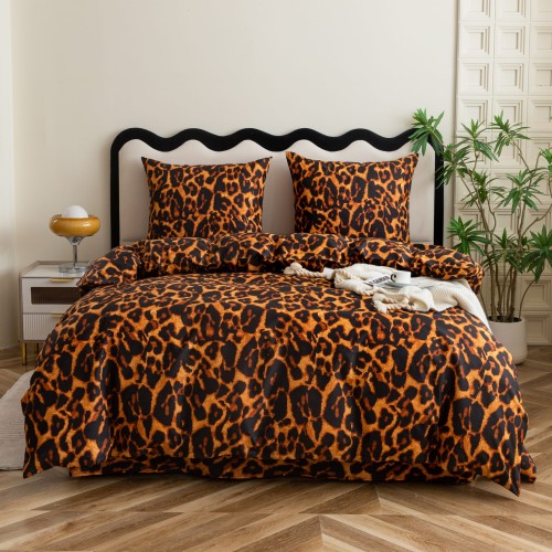 posciel 140x200 100% bawelna panterka cętki cottonmarket dwie poszewki premium cotton dobra jakosc