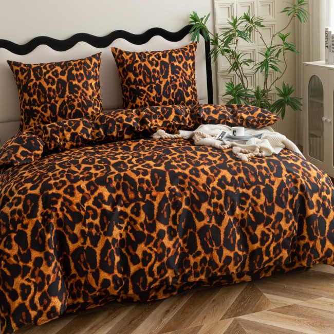 posciel 140x200 100% bawelna panterka cętki cottonmarket dwie poszewki premium cotton dobra jakosc