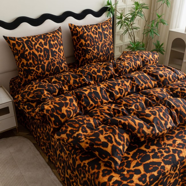 posciel 140x200 100% bawelna panterka cętki cottonmarket dwie poszewki premium cotton dobra jakosc