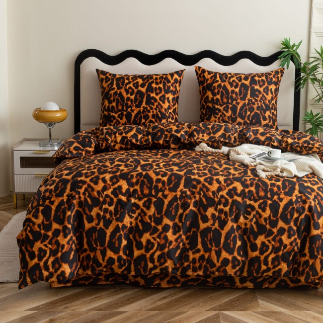 posciel 160x200 100% bawelna panterka cętki cottonmarket dwie poszewki premium cotton dobra jakosc