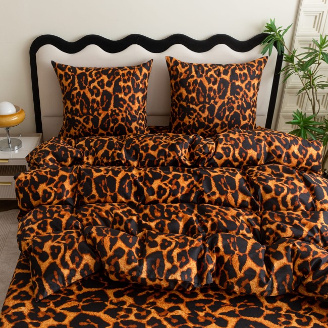 posciel 160x200 100% bawelna panterka cętki cottonmarket dwie poszewki premium cotton dobra jakosc