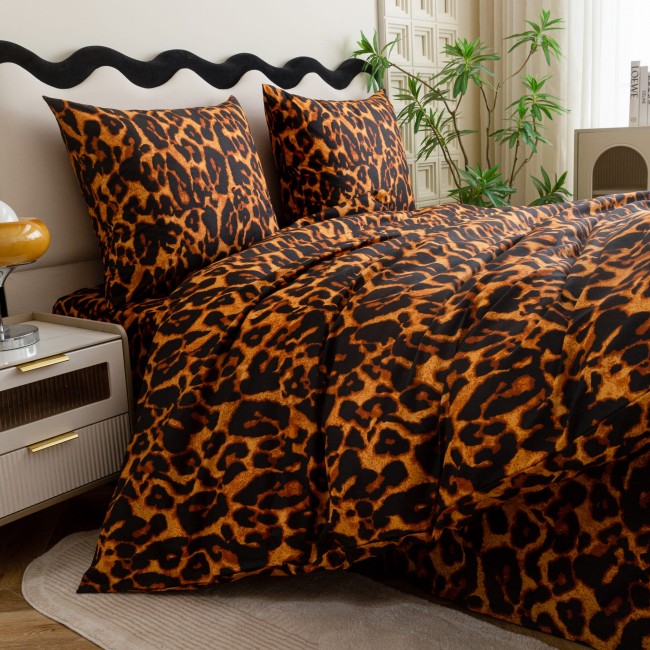posciel 160x200 100% bawelna panterka cętki cottonmarket dwie poszewki premium cotton dobra jakosc