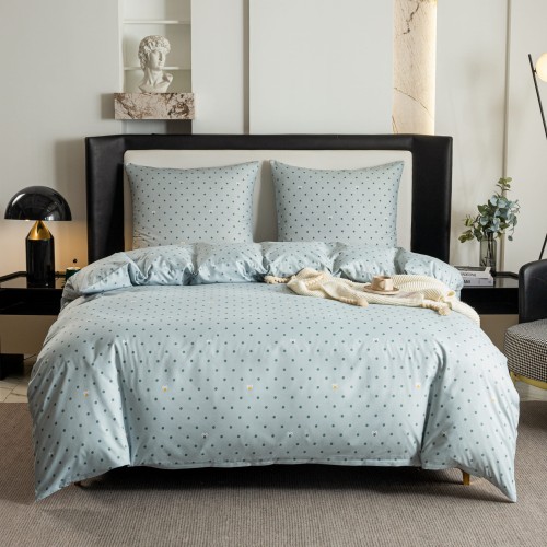 posciel 200x200 100% bawelna kropki groszki serce cottonmarket dwie poszewki premium cotton dobra jakosc