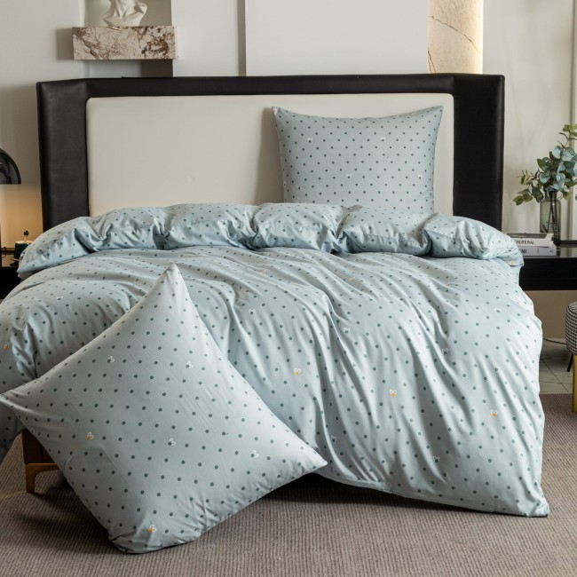 posciel 200x200 100% bawelna kropki groszki serce cottonmarket dwie poszewki premium cotton dobra jakosc