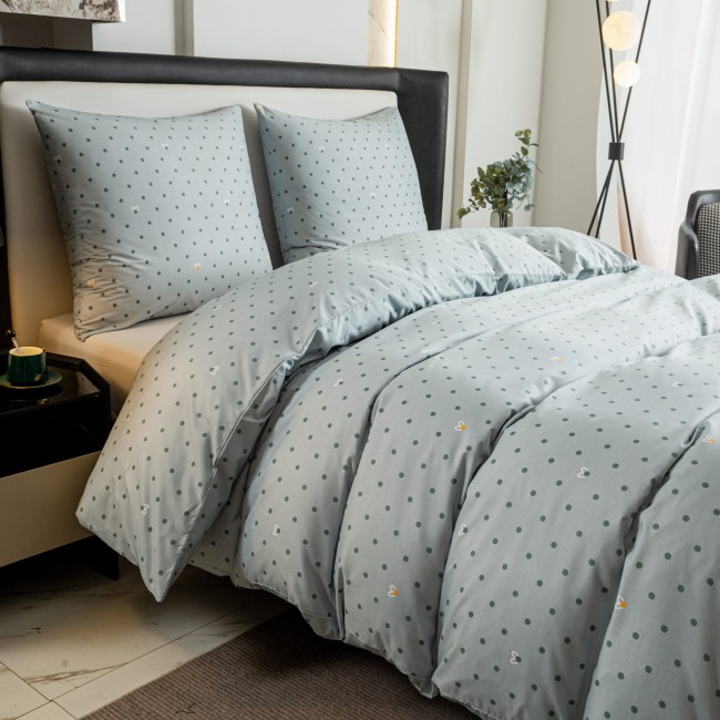 posciel 200x200 100% bawelna kropki groszki serce cottonmarket dwie poszewki premium cotton dobra jakosc