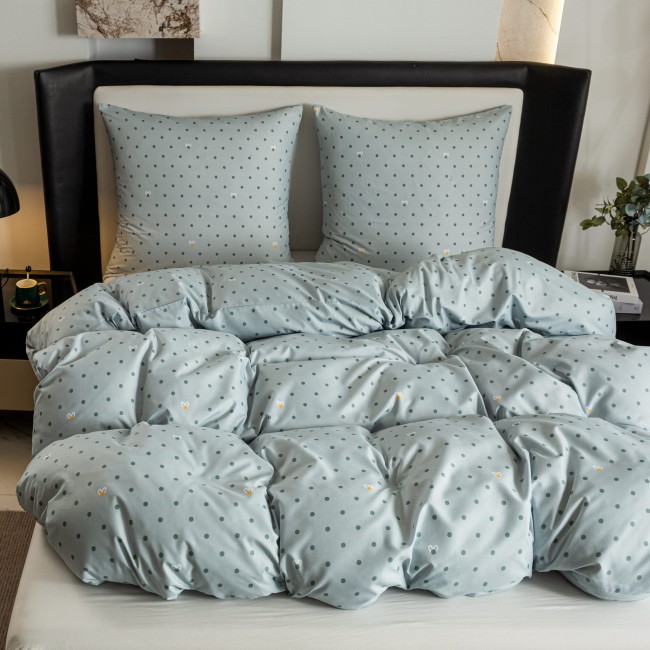 posciel 200x200 100% bawelna kropki groszki serce cottonmarket dwie poszewki premium cotton dobra jakosc