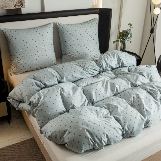 posciel 200x200 100% bawelna kropki groszki serce cottonmarket dwie poszewki premium cotton dobra jakosc