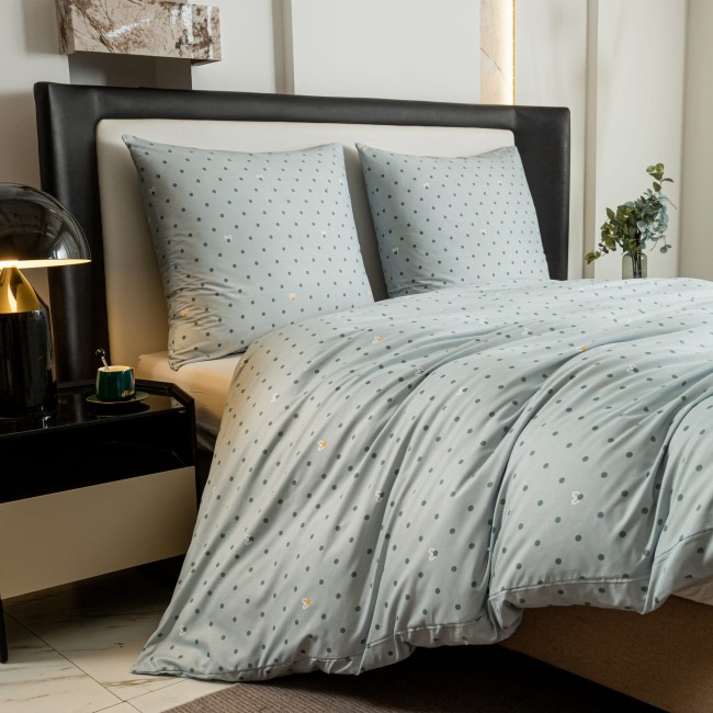 posciel 200x200 100% bawelna kropki groszki serce cottonmarket dwie poszewki premium cotton dobra jakosc