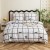 posciel 200x200 100% bawelna kratka kot kotek cottonmarket dwie poszewki premium posciel-200x200-w-kratke-z-kotem-cotton-market