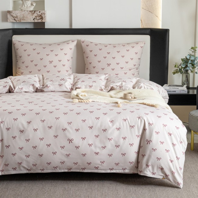 posciel 220x200 100% bawelna  kokarda cottonmarket poszewka premium cotton dobra jakosc