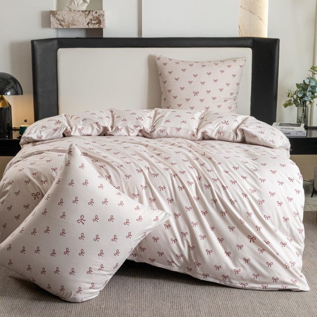 posciel 220x200 100% bawelna  kokarda cottonmarket poszewka premium cotton dobra jakosc