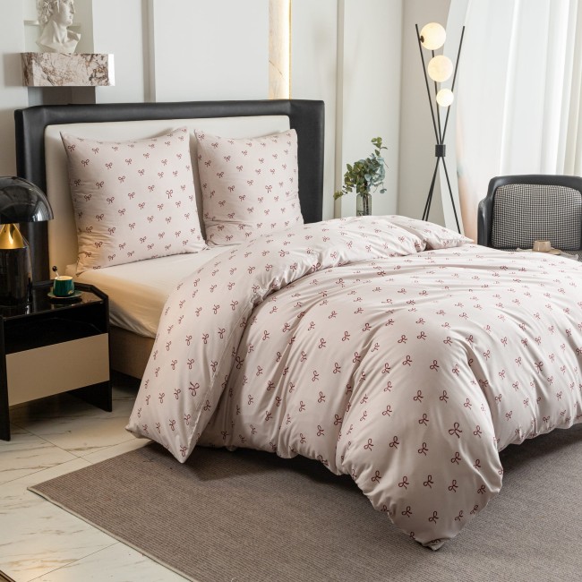 posciel 220x200 100% bawelna  kokarda cottonmarket poszewka premium cotton dobra jakosc