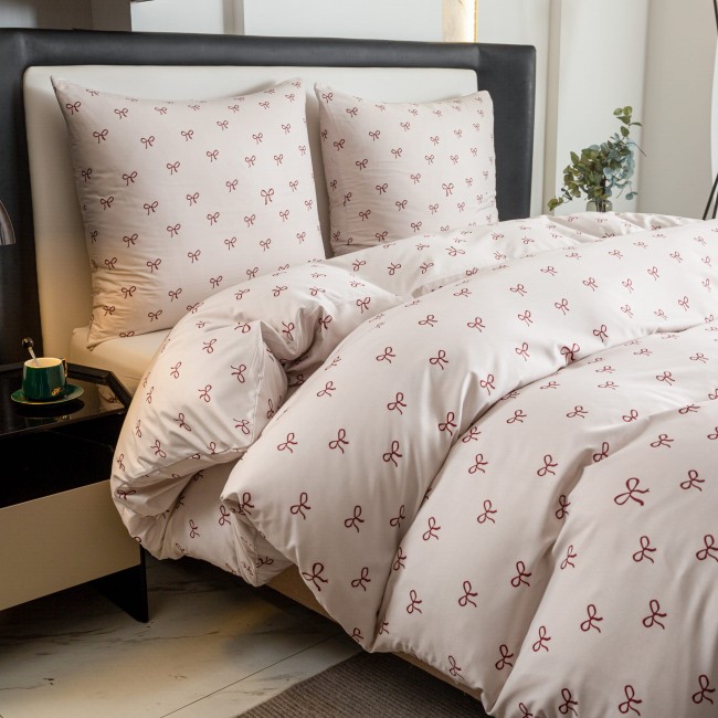 posciel 220x200 100% bawelna  kokarda cottonmarket poszewka premium cotton dobra jakosc