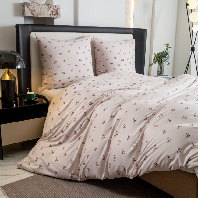 posciel 220x200 100% bawelna  kokarda cottonmarket poszewka premium cotton dobra jakosc